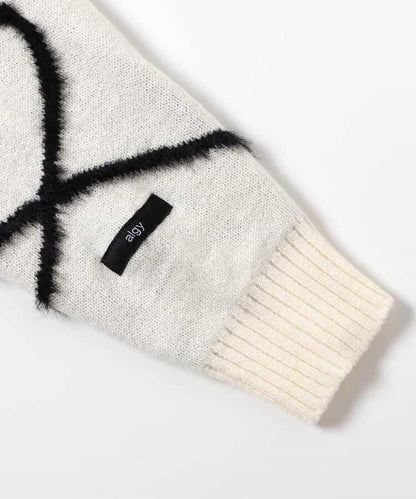 微妙線條針織衫