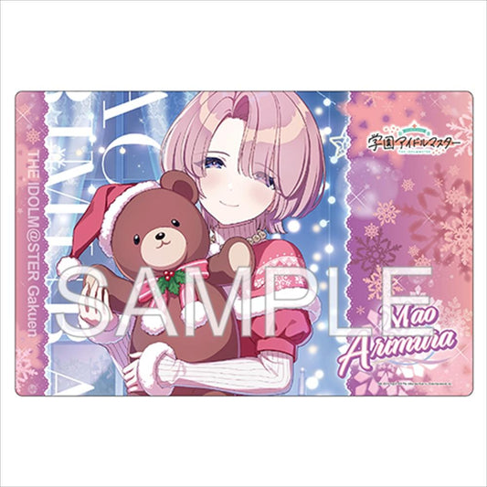 學園偶像大師_遊戲鼠標墊 「Fluorite ’24聖誕 有村麻央」Ver.