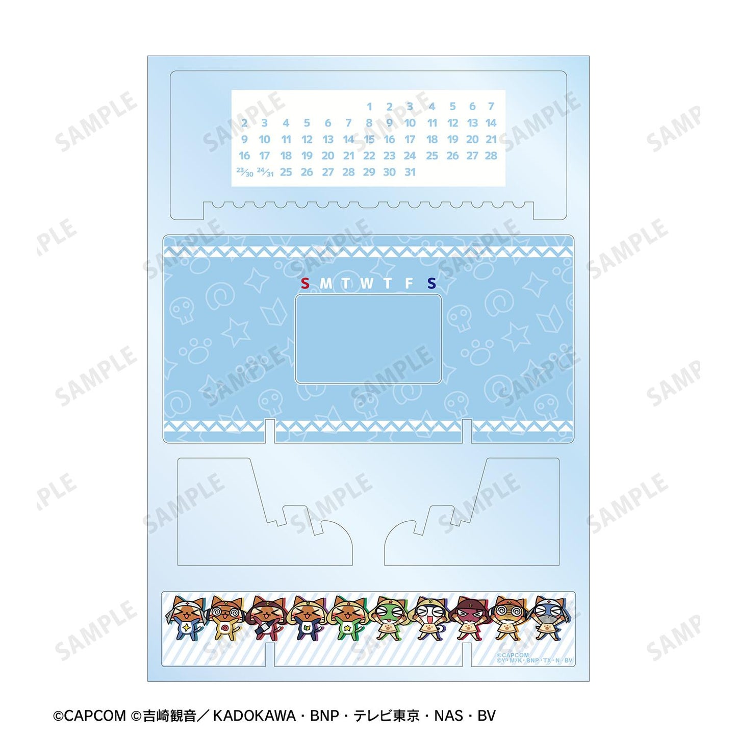 《怪物獵人物語》×《Keroro軍曹》 桌面亞克力萬年曆