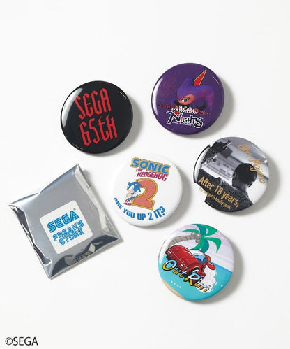 特別 SEGA 65週年紀念徽章/隨機/索尼克/夢幻之星/《如龍》/OutRun