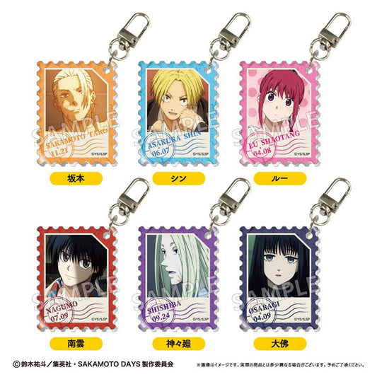SAKAMOTO DAYS 郵票風亞克力鑰匙扣【全套BOX／6個裝】
