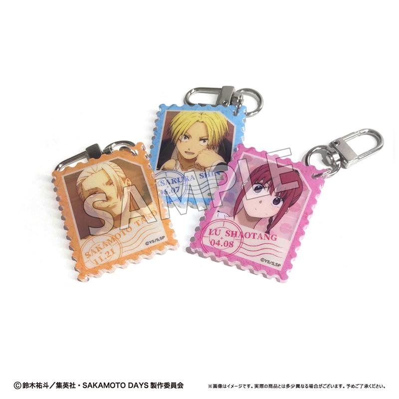 SAKAMOTO DAYS 郵票風亞克力鑰匙扣【全套BOX／6個裝】