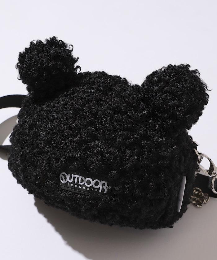 x BASICKS 仿羊羔絨熊造型包