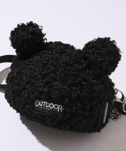 x BASICKS 仿羊羔絨熊造型包