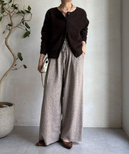 雙層腰設計針織褲