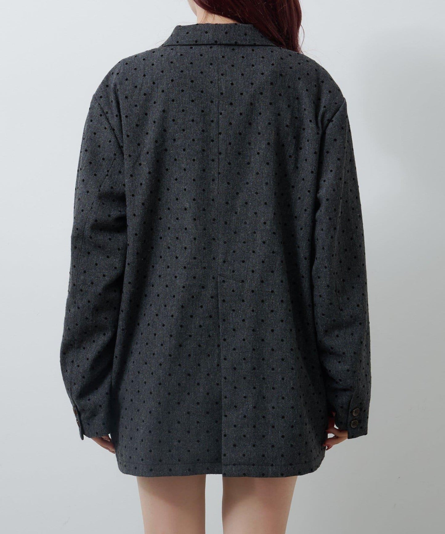 波點花呢夾克