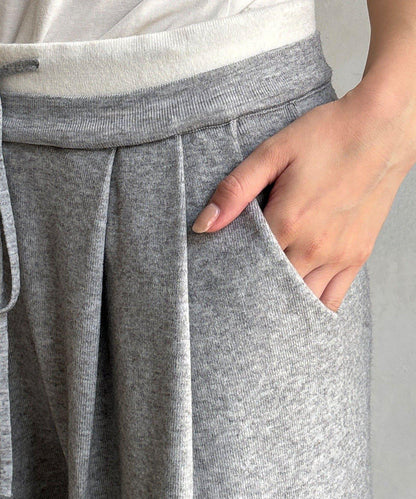 雙層腰設計針織褲