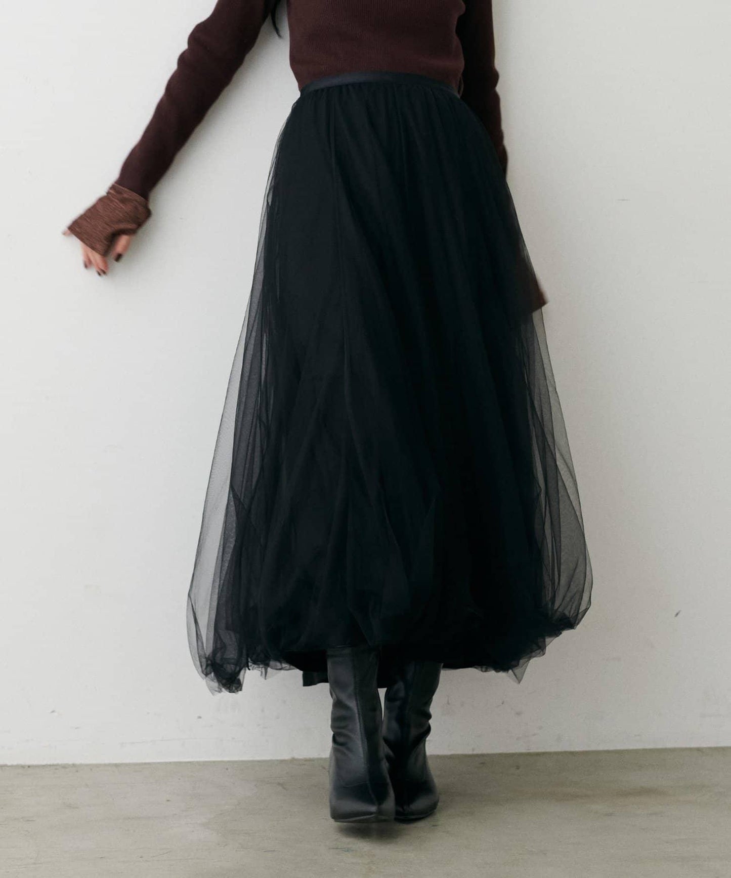 蓬鬆網紗半身裙