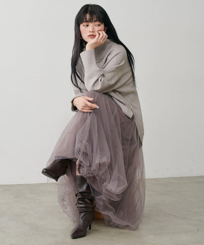 蓬鬆網紗半身裙