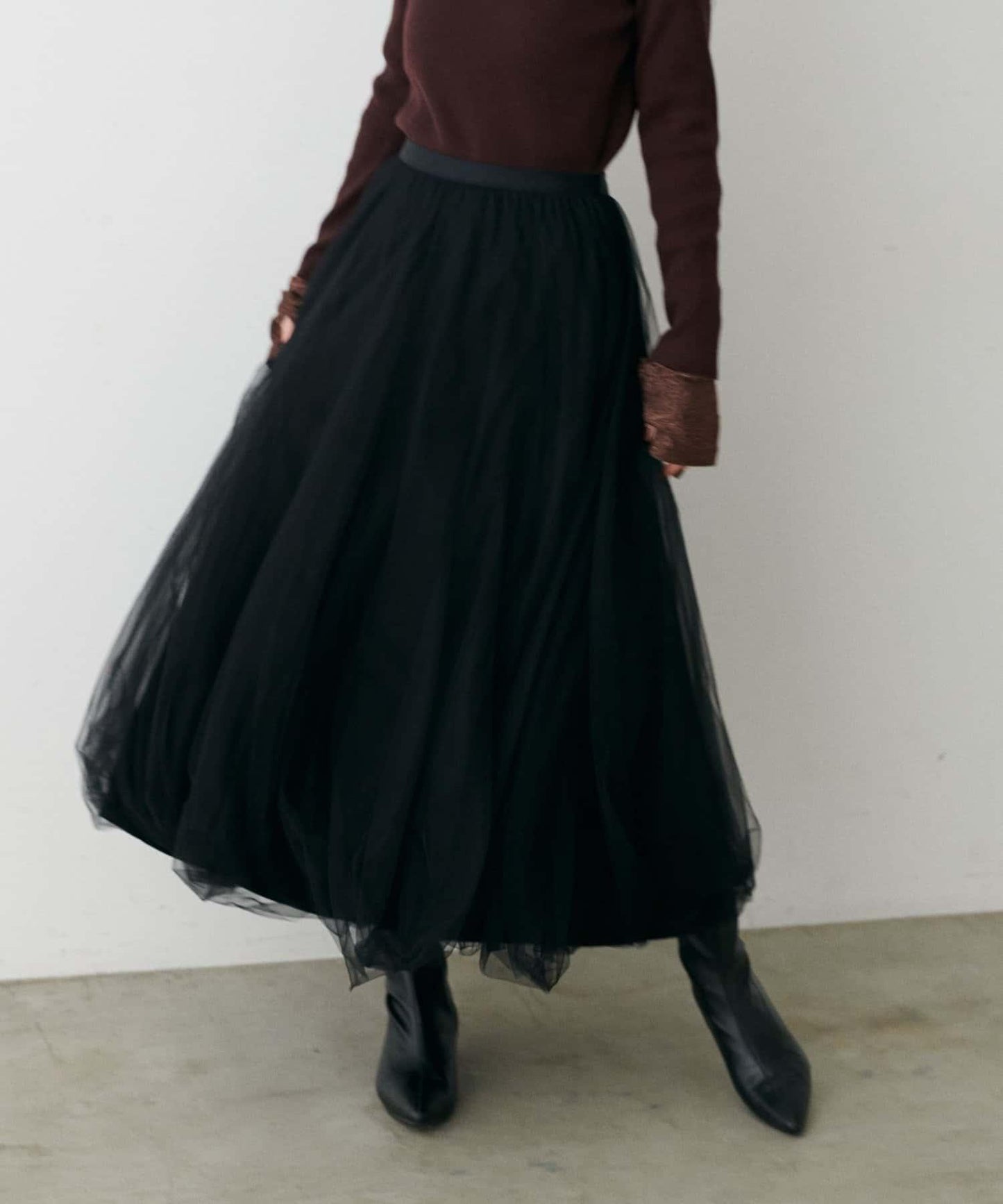 蓬鬆網紗半身裙