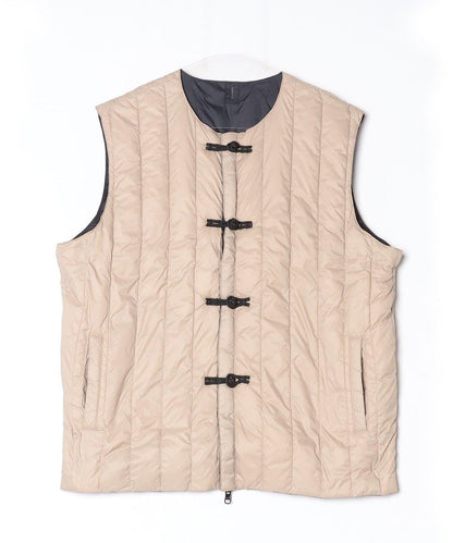 【TAION】可雙面穿中式扣內膽羽絨背心