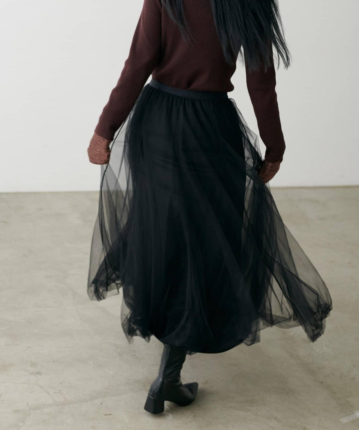 蓬鬆網紗半身裙