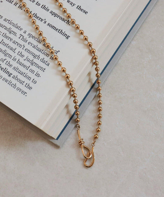 不鏽鋼球鏈掛鉤項鍊