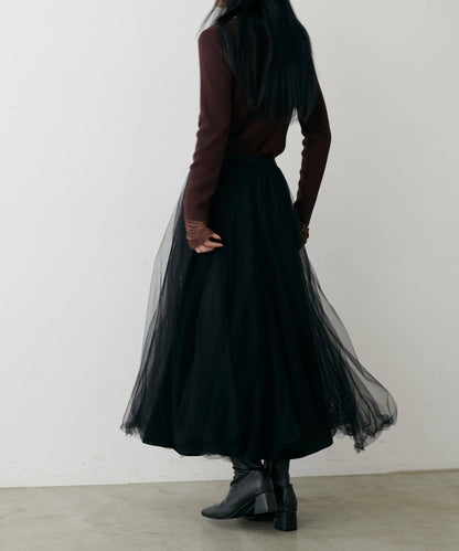 蓬鬆網紗半身裙