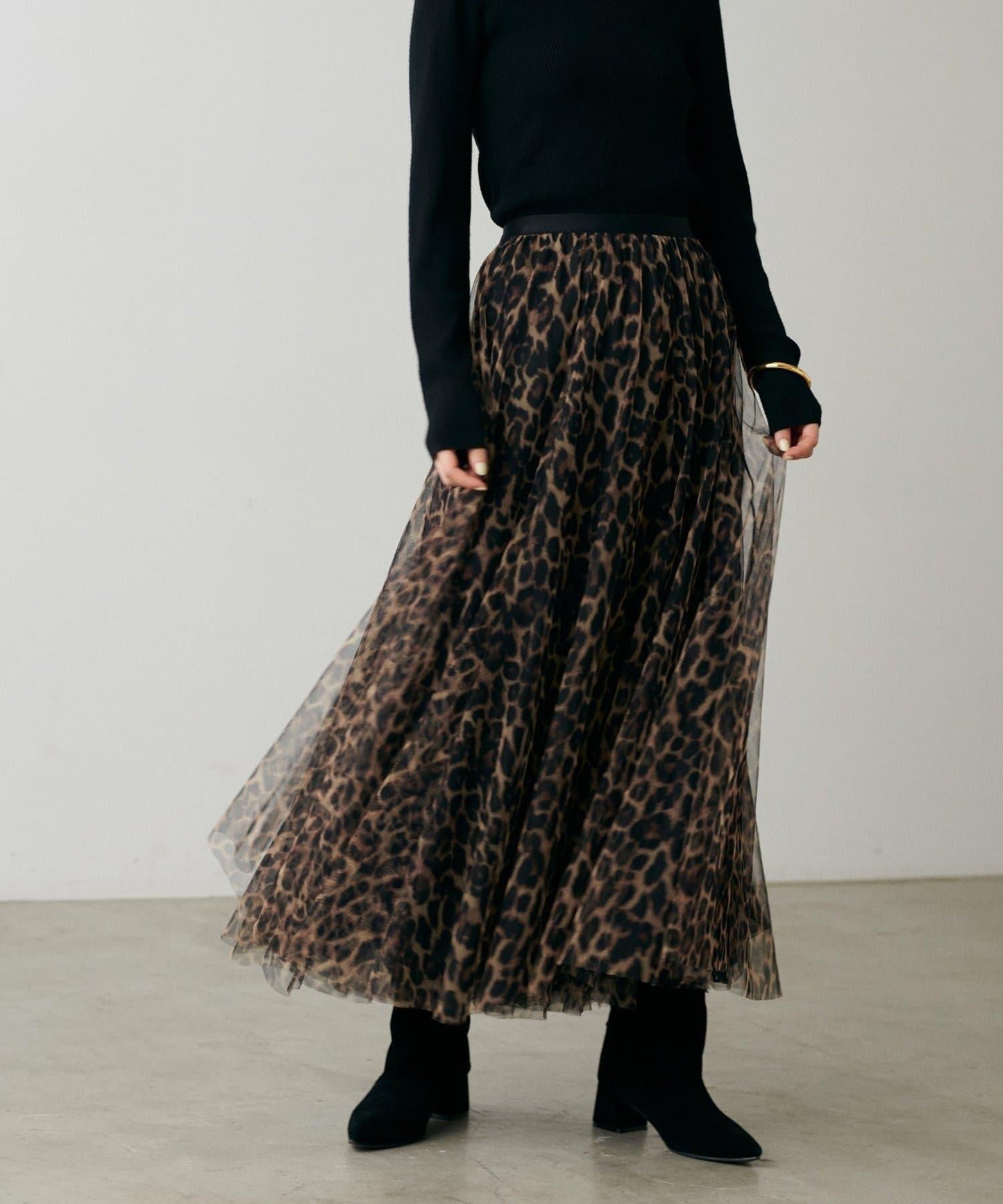 蓬鬆網紗半身裙