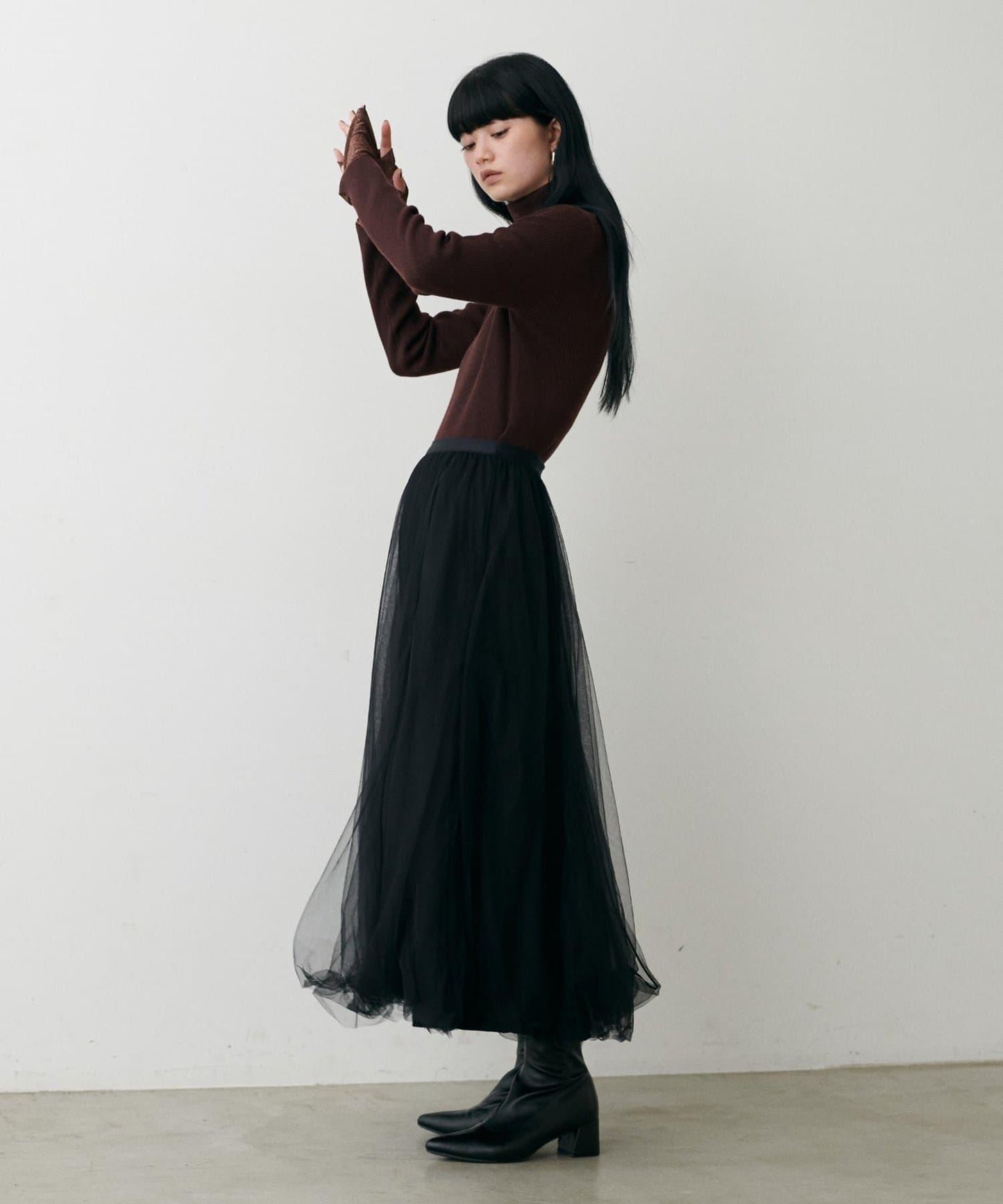 蓬鬆網紗半身裙