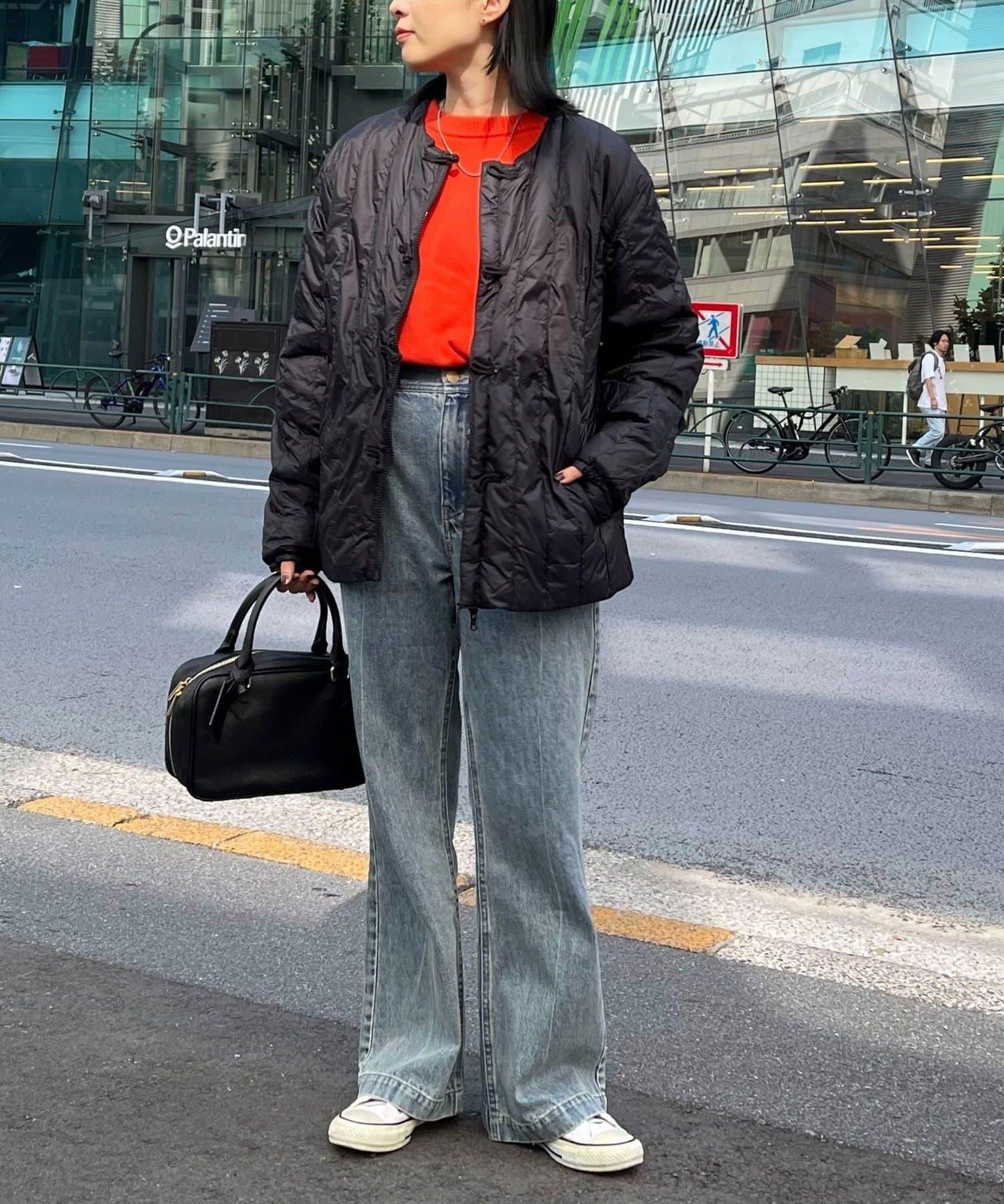 【TAION】可雙面穿中式盤扣內膽羽絨服