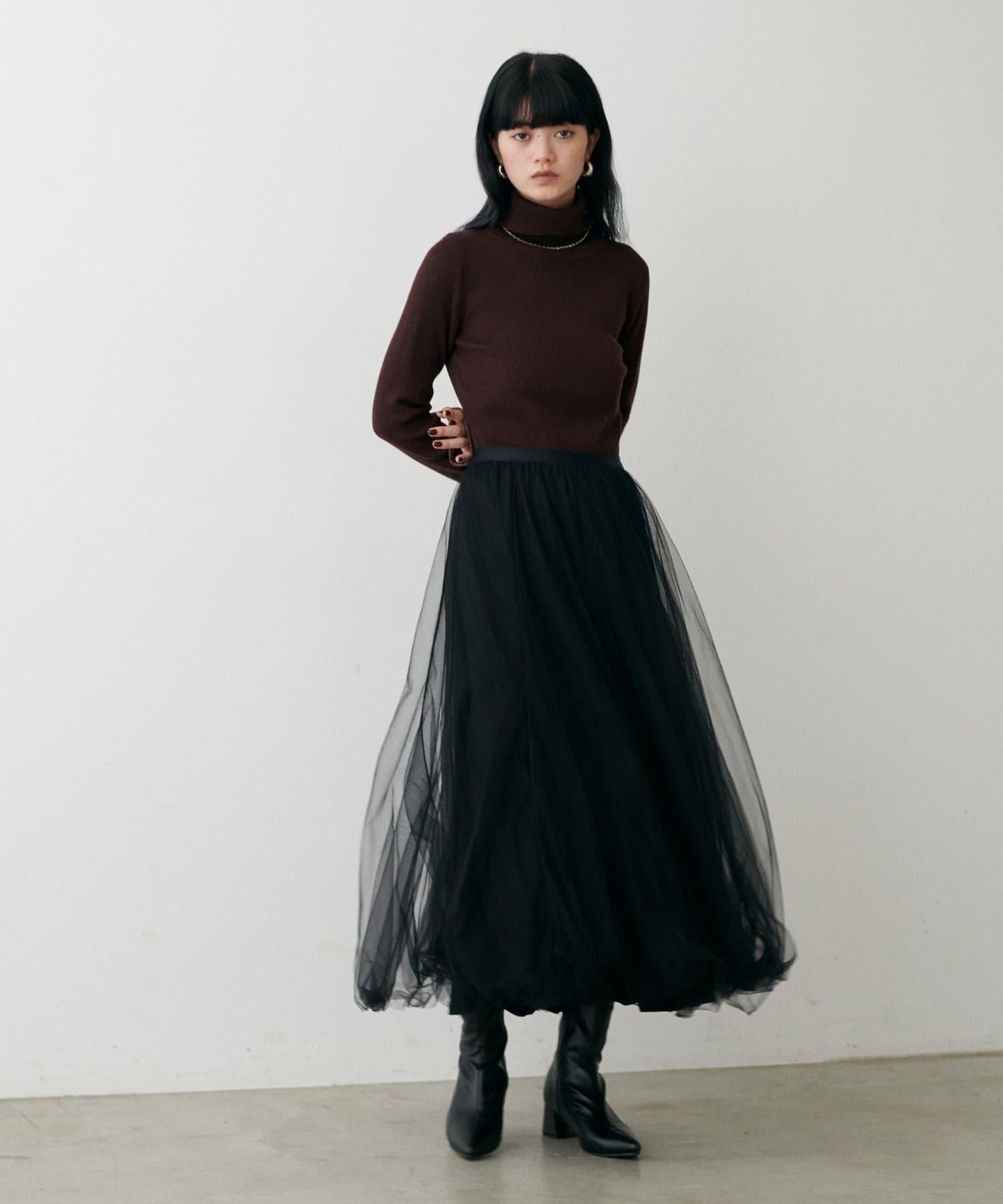 蓬鬆網紗半身裙