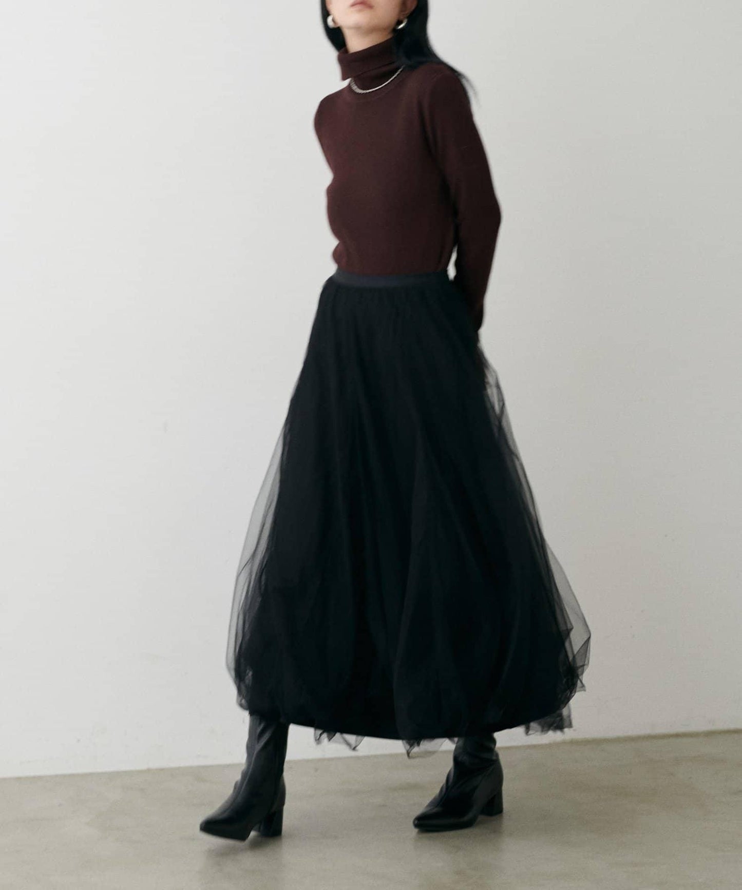 蓬鬆網紗半身裙