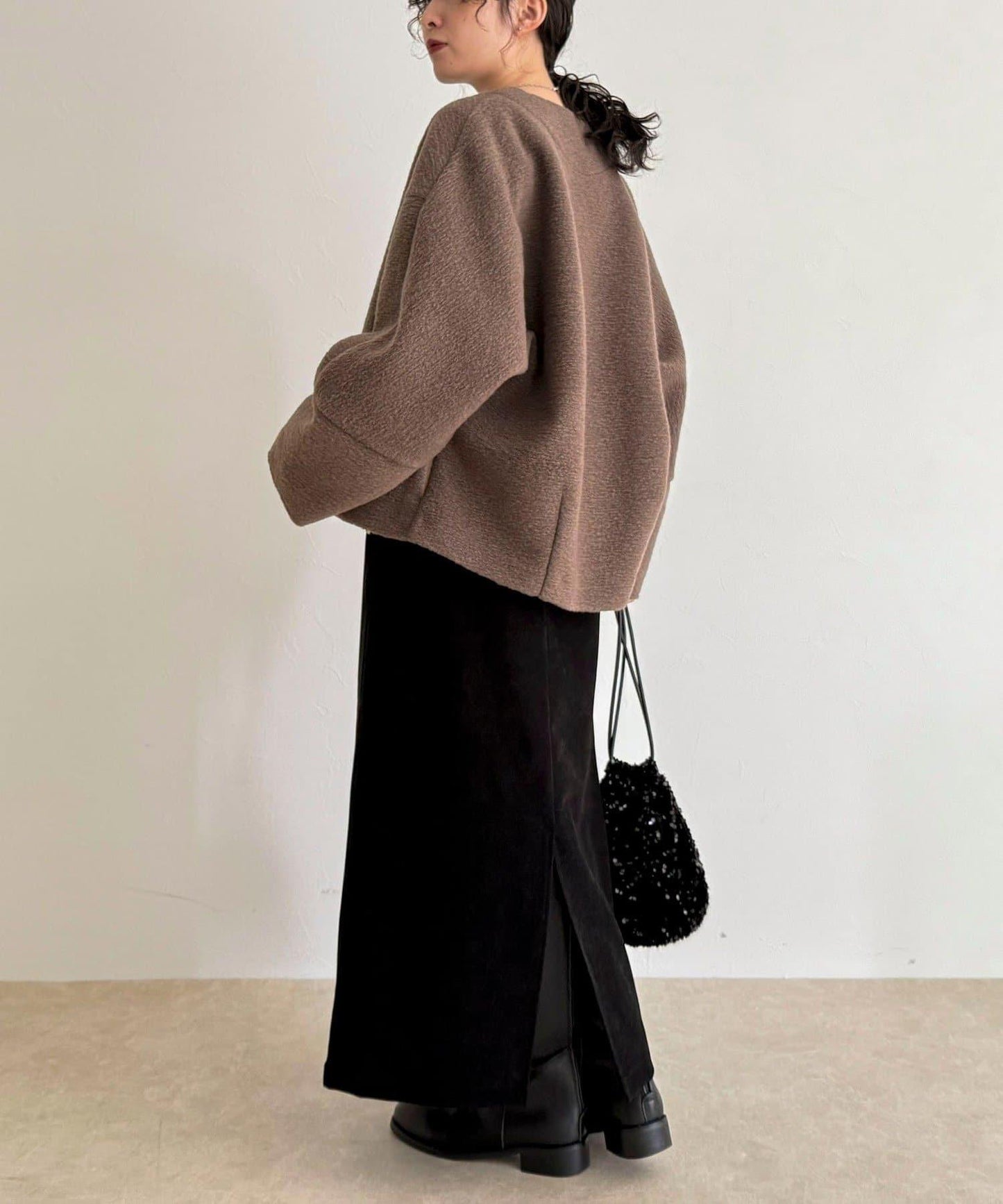 意大利風格輕盈無領夾克