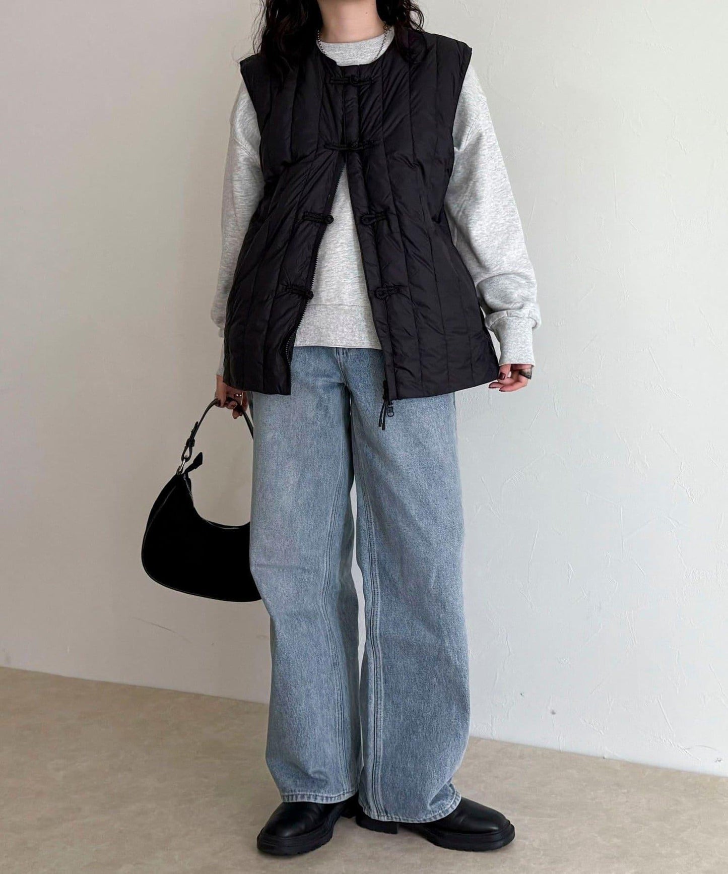 【TAION】可雙面穿中式扣內膽羽絨背心