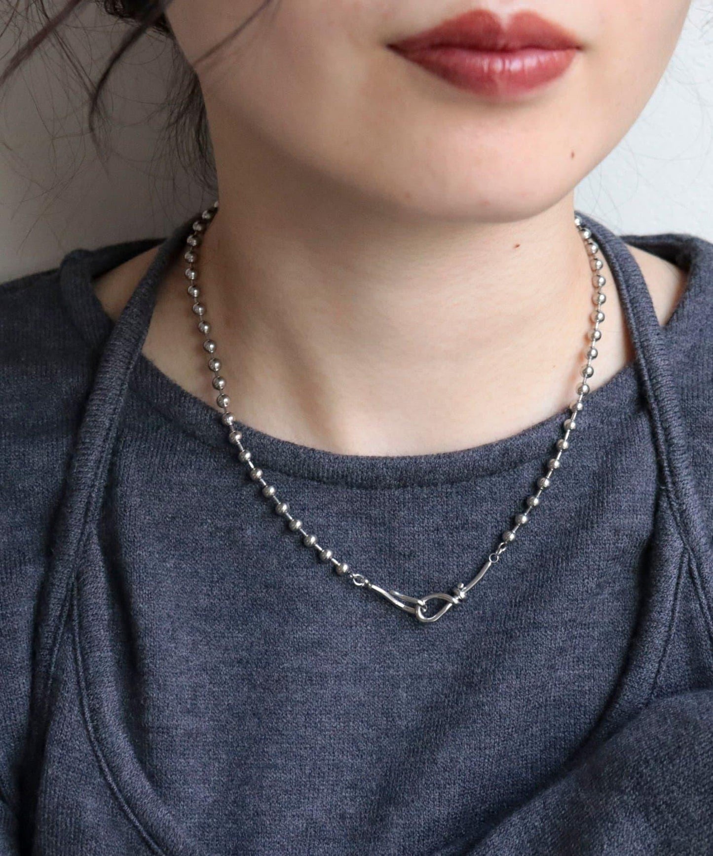 不鏽鋼球鏈掛鉤項鍊