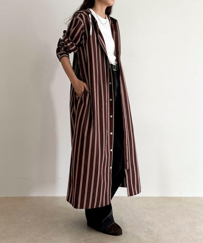 【GEVACO/ゲバコ】連帽襯衫連衣裙