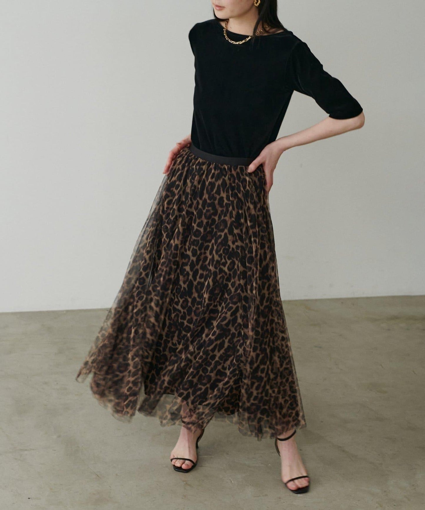 蓬鬆網紗半身裙