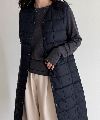 【TAION】V領長款羽絨馬甲