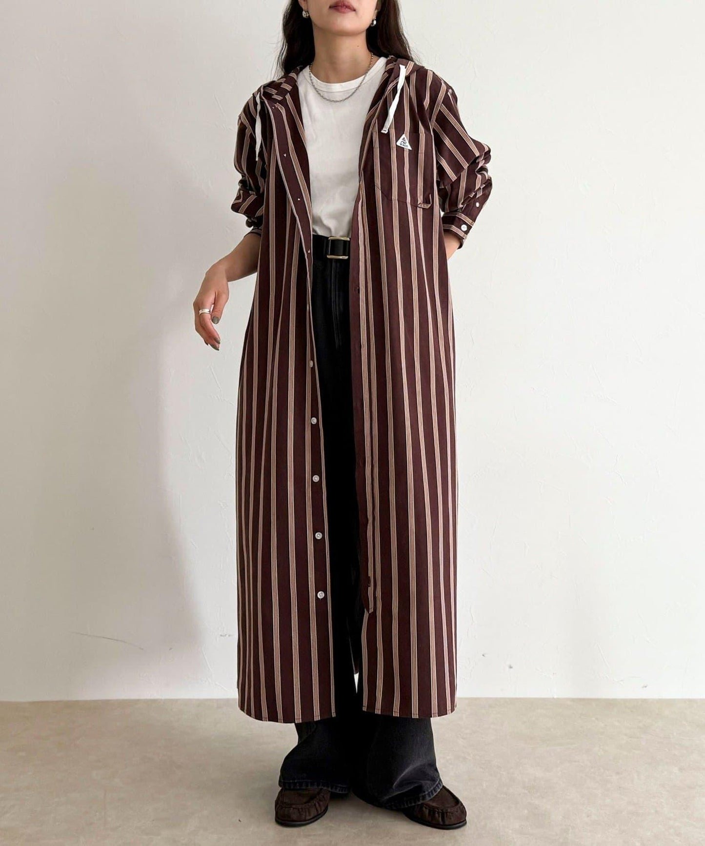 【GEVACO/ゲバコ】連帽襯衫連衣裙