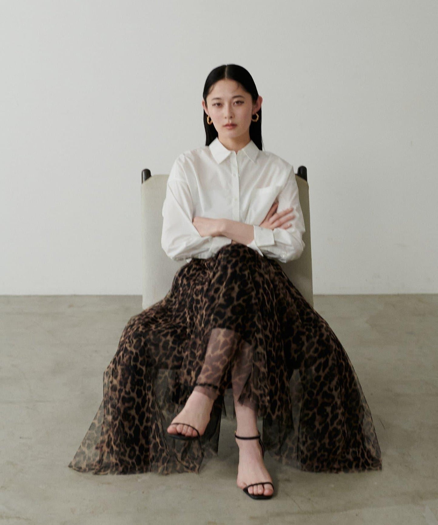 蓬鬆網紗半身裙