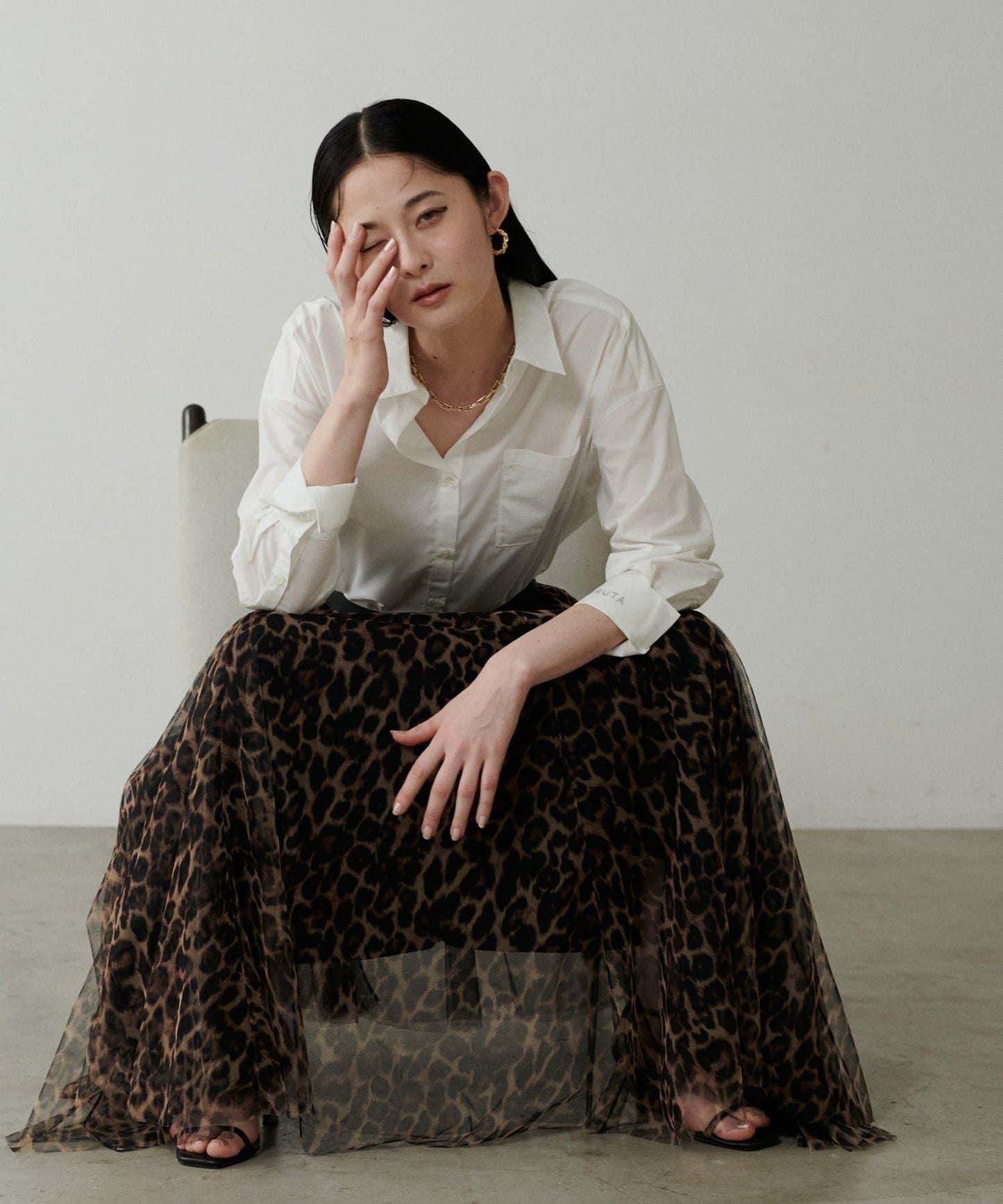 蓬鬆網紗半身裙