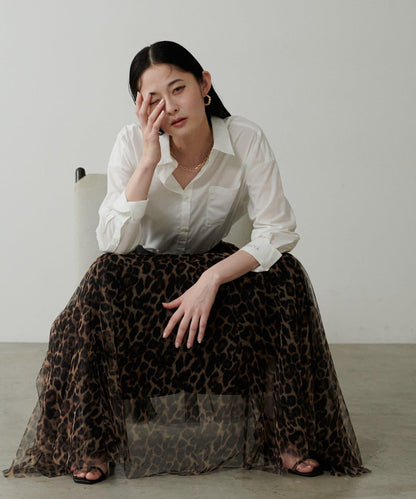 蓬鬆網紗半身裙