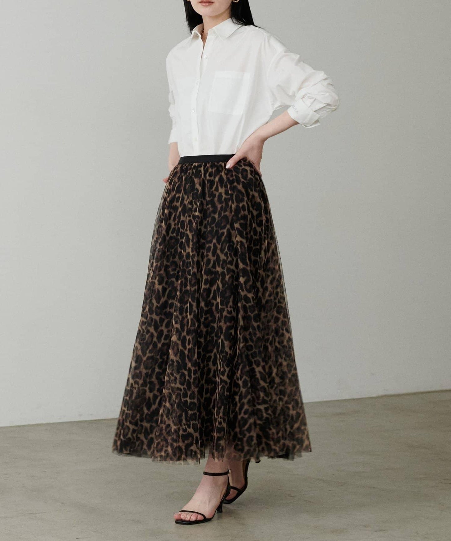 蓬鬆網紗半身裙