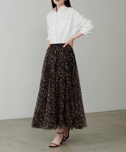 蓬鬆網紗半身裙