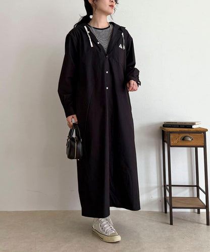【GEVACO/ゲバコ】連帽襯衫連衣裙