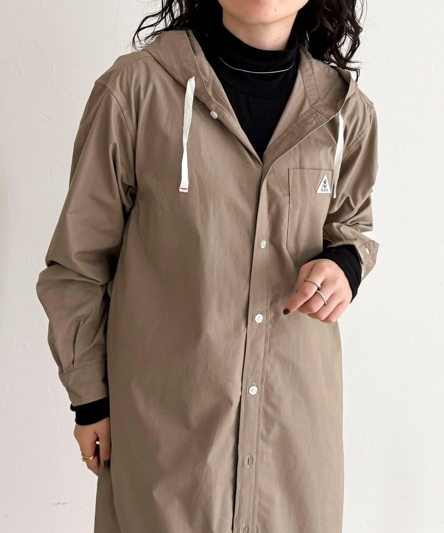 【GEVACO/ゲバコ】連帽襯衫連衣裙