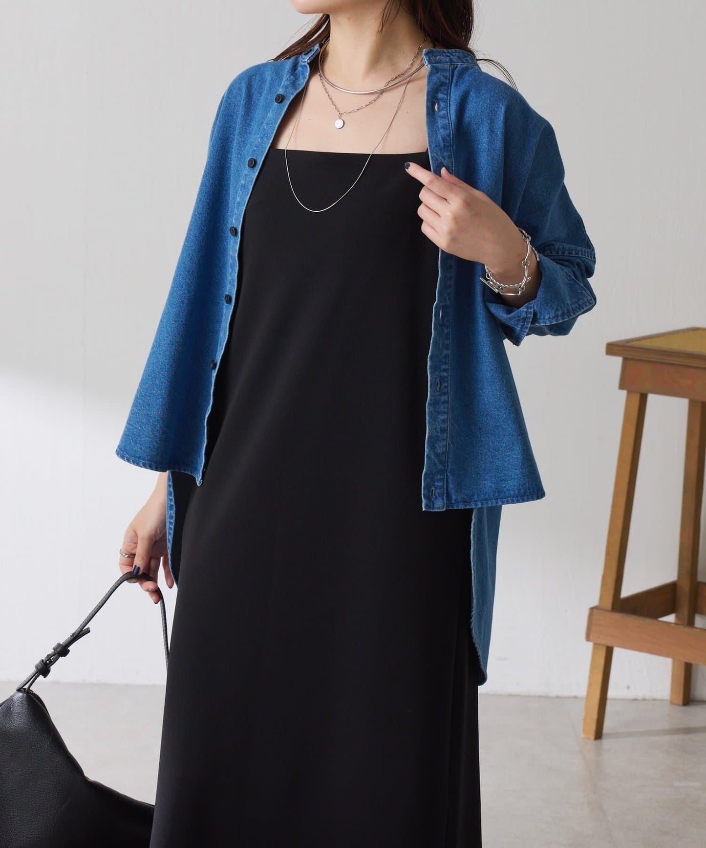 【/適合長季節穿著】喬其紗吊帶連衣裙