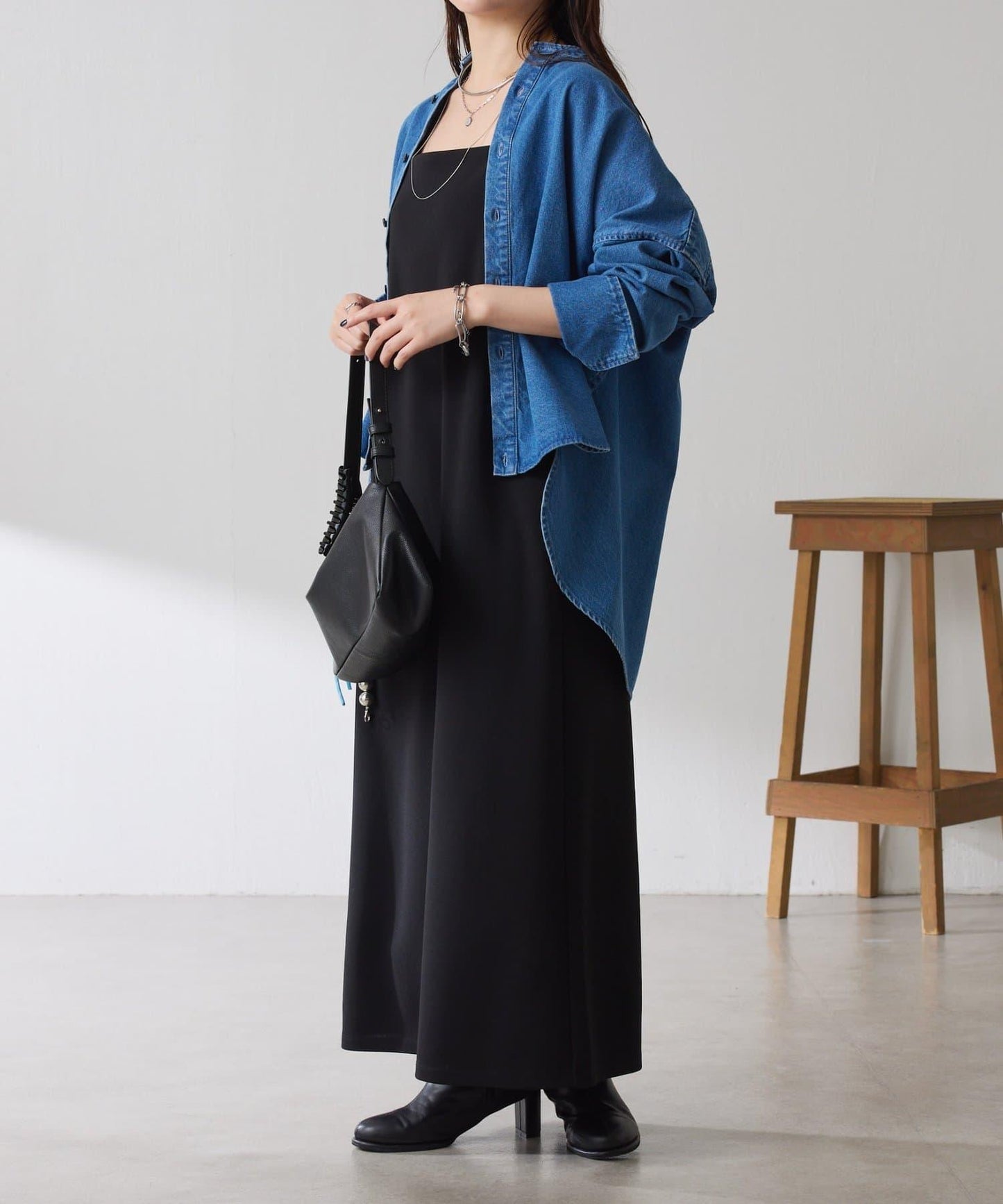 【/適合長季節穿著】喬其紗吊帶連衣裙