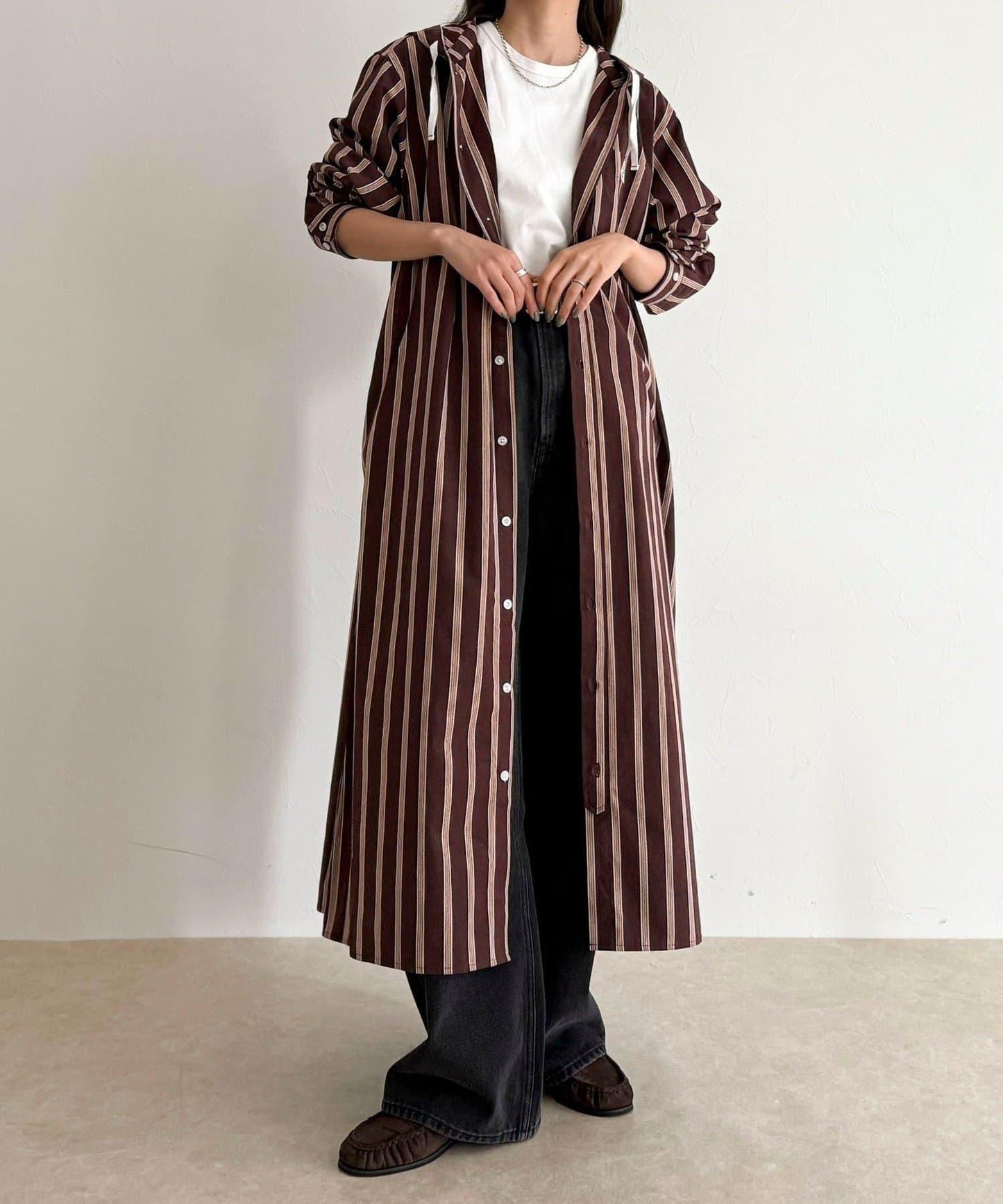 【GEVACO/ゲバコ】連帽襯衫連衣裙