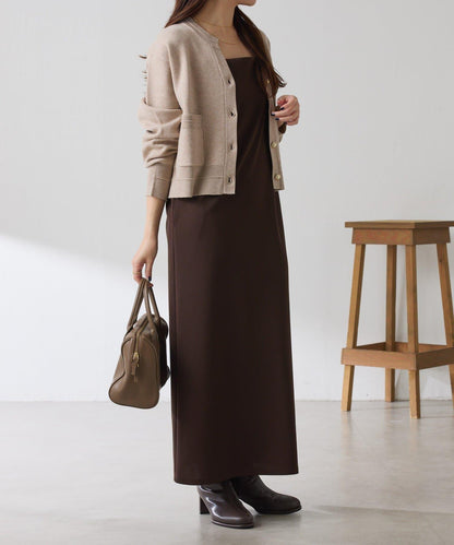 【/適合長季節穿著】喬其紗吊帶連衣裙