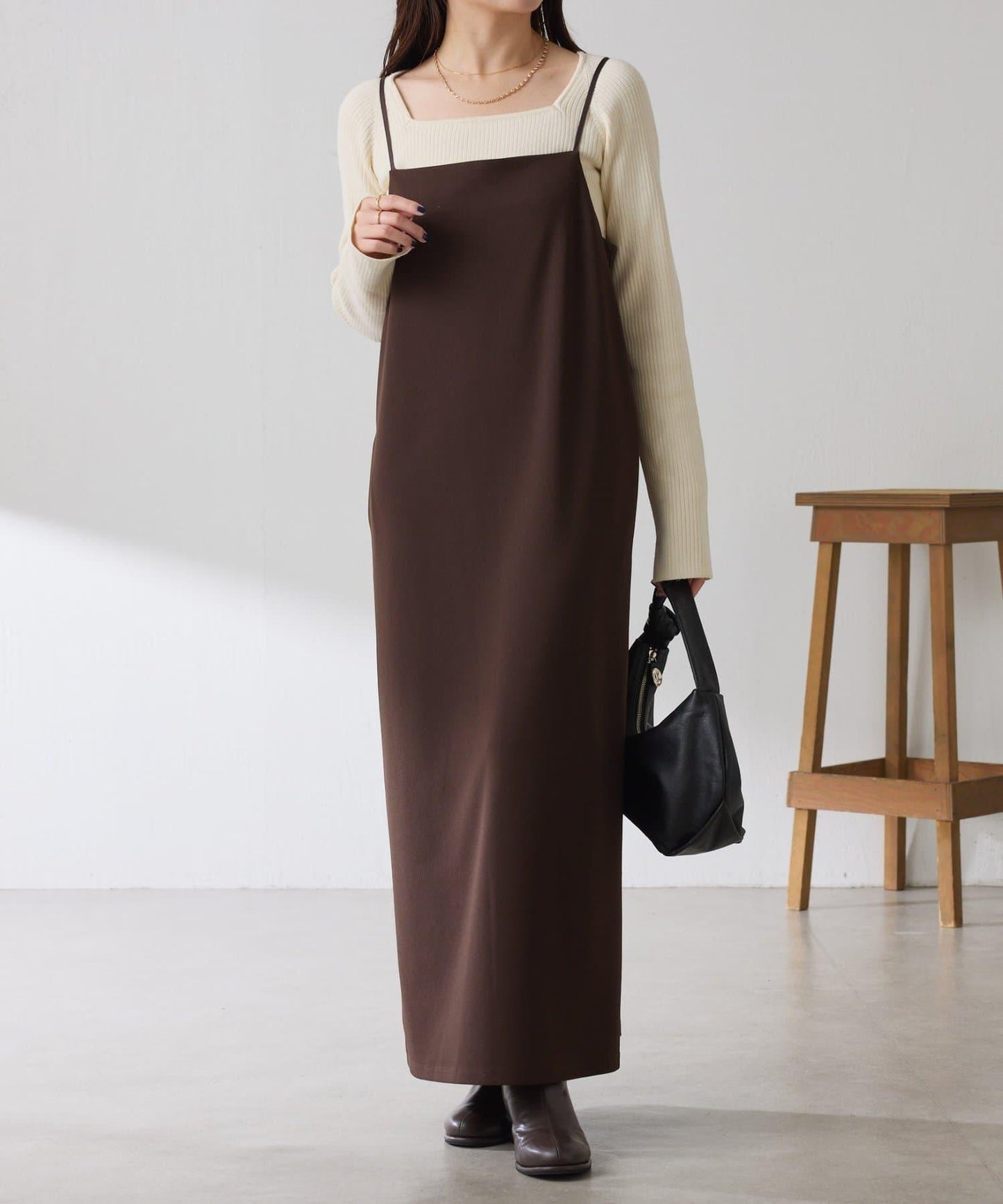 【/適合長季節穿著】喬其紗吊帶連衣裙