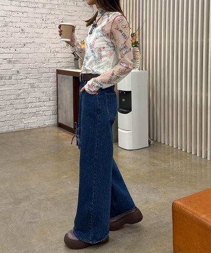 H.S塗鴉圖案透視上衣