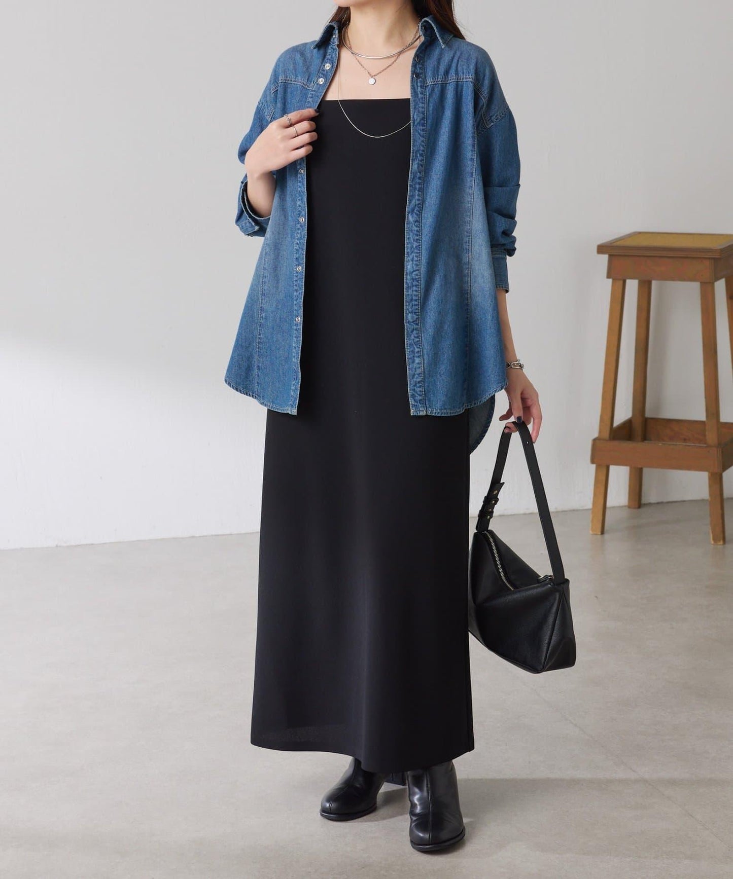 【/適合長季節穿著】喬其紗吊帶連衣裙