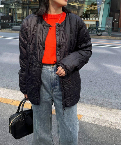 【TAION】可雙面穿中式盤扣內膽羽絨服