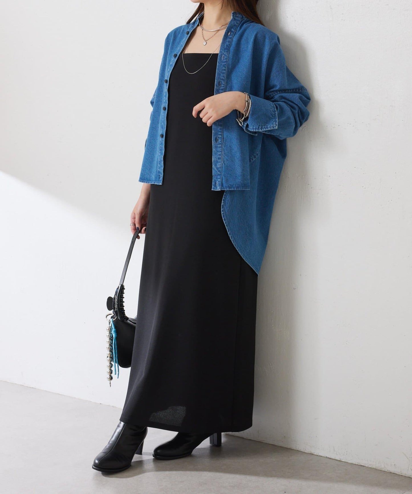 【/適合長季節穿著】喬其紗吊帶連衣裙