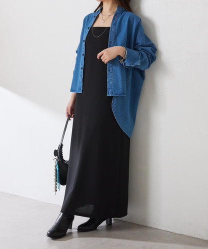 【/適合長季節穿著】喬其紗吊帶連衣裙