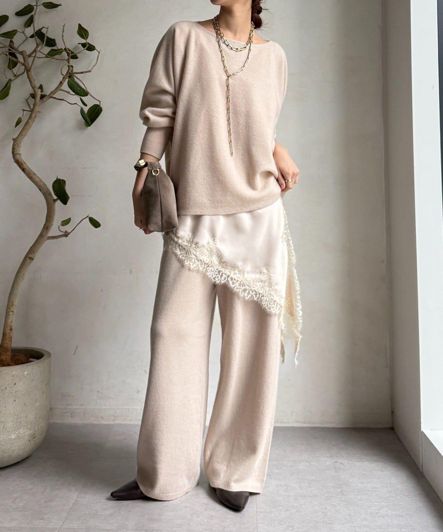 100%美利奴羊毛針織褲