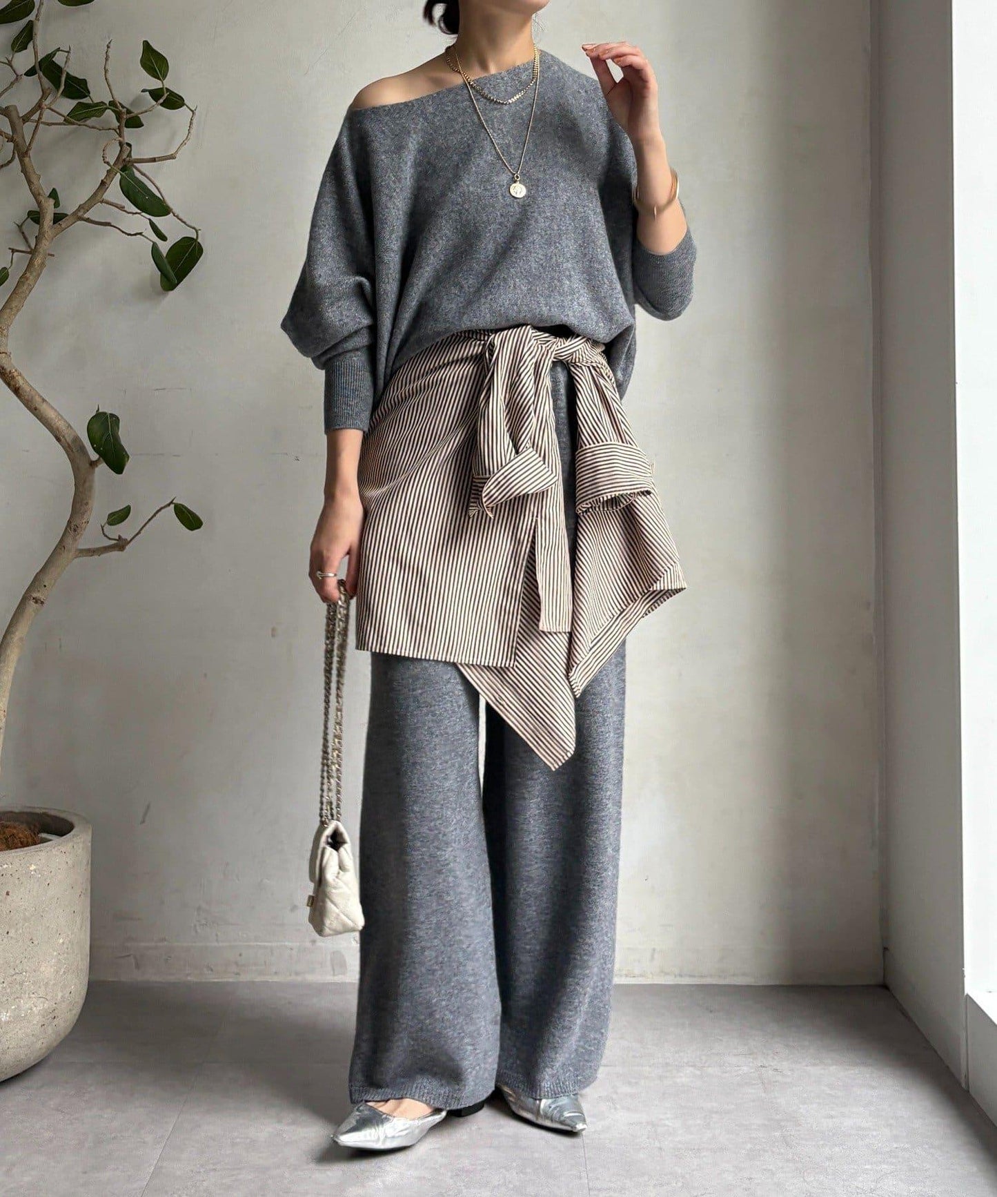 100%美利奴羊毛針織褲