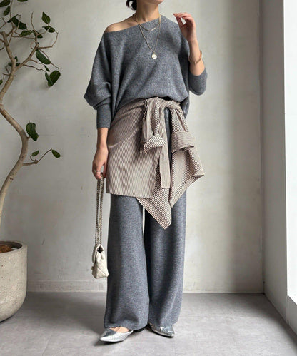 100%美利奴羊毛針織褲